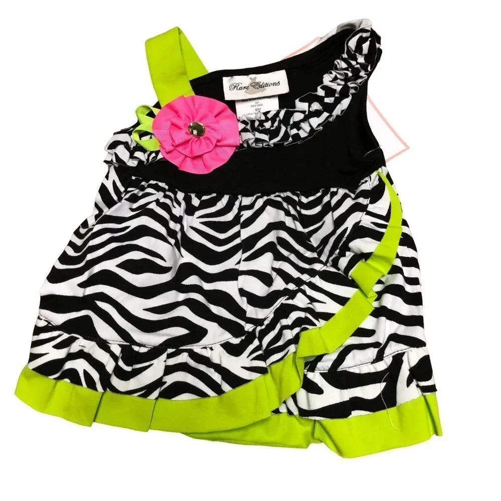 RARE‎ EDITIONS 2 PCS SET OUTFIT DRESS & BOTTOM 3 MOS NEW WITH TAG